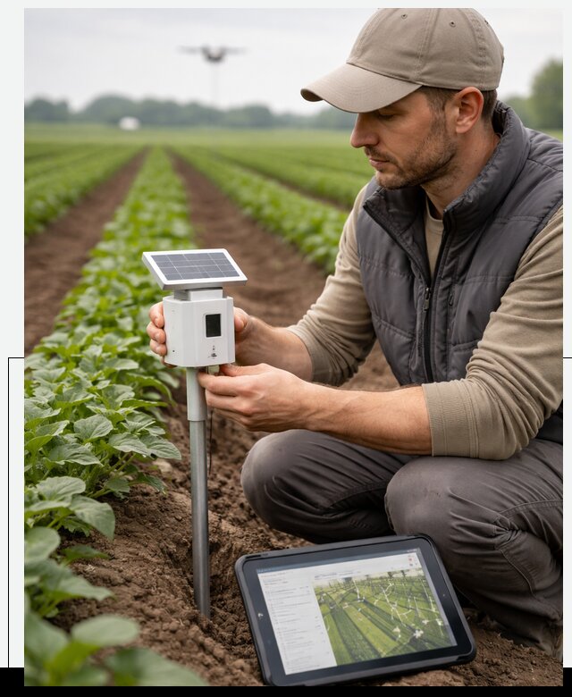 IoT мониторинг сельскохозяйственных полей и контроля в Шарыпове